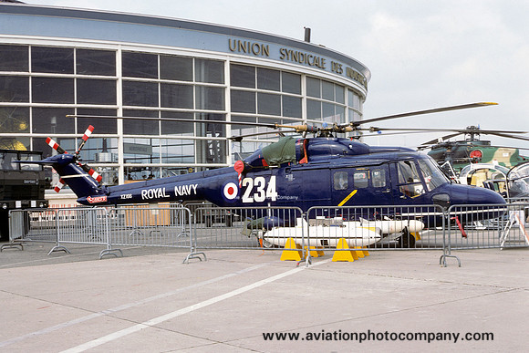 Royal Navy Westland Lynx HAS.2 XZ166 at the Paris Air Show (1977)