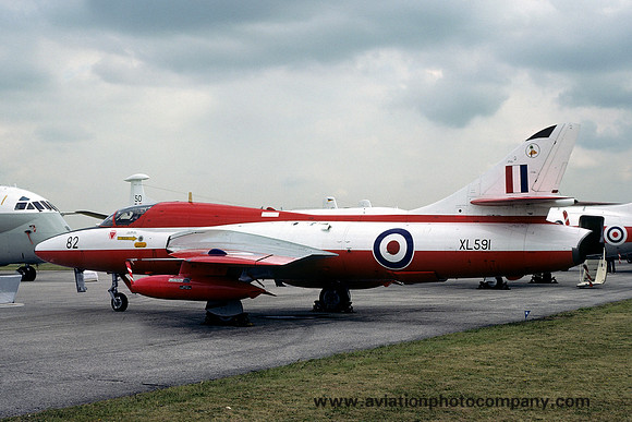 RAF 4 FTS Hawker Hunter T.7 XL591/82 (1977)