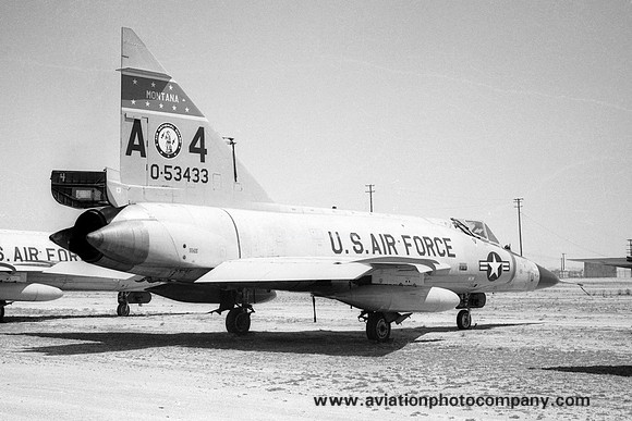USAF Montana ANG 196 FIS Convair F-102A Delta Dagger 55-3433 (1970)