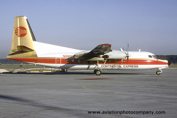 Britt Airways/Continental Express Fairchild F-27J N381BA (1987)