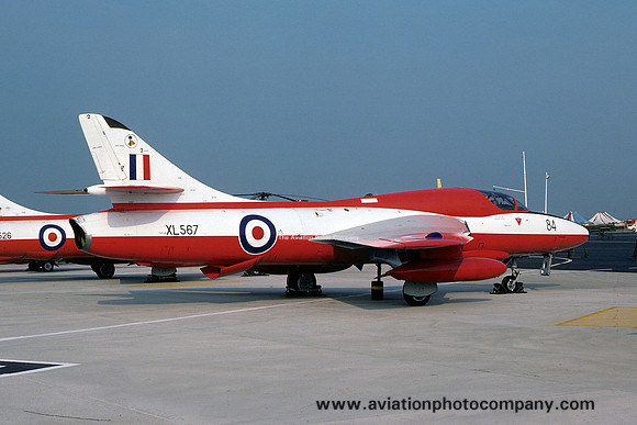 RAF 4 FTS Hawker Hunter T.7 XL567/84 (1977)