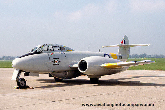 RAF Central Flying School Gloster Meteor T.7 WF791 (1978)