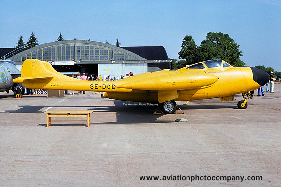 Swedish Air Force De Havilland Venom NF.51 33025/SE-DCD (1976)
