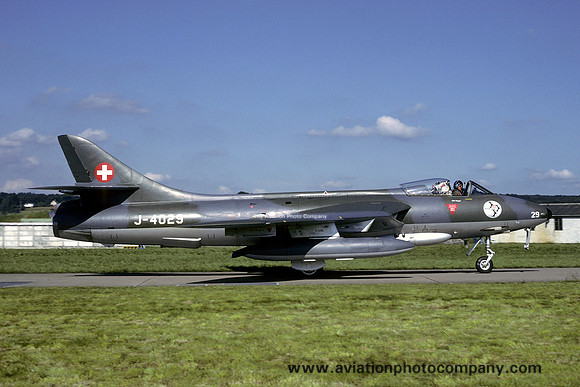 Swiss Air Force Patrouille Suisse Hawker Hunter F.58 J-4029 (1981)