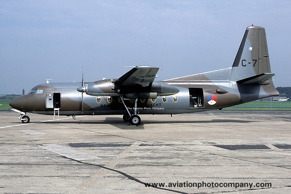 Dutch Air Force 334 Squadron Fokker F-27-300M Troopship C-7 (1985)
