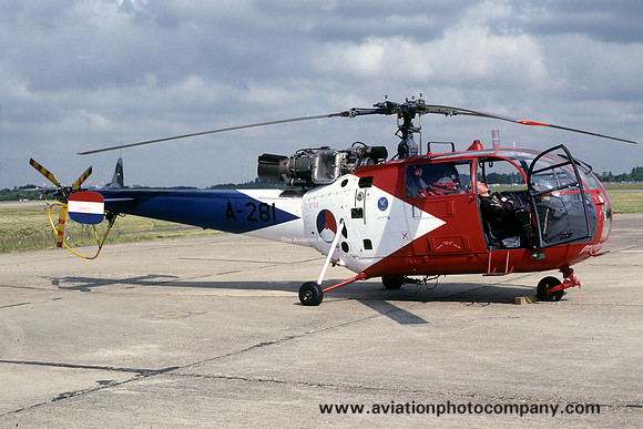 Dutch Air Force Grasshoppers Sud Alouette III A-281 (1981)