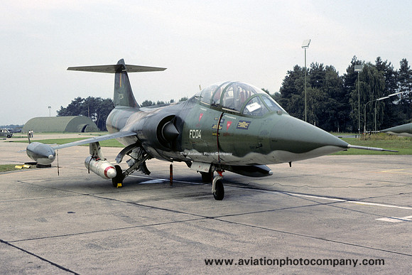Belgian Air Force 10 Wing Lockheed TF-104G Starfighter FC-04 (1981)
