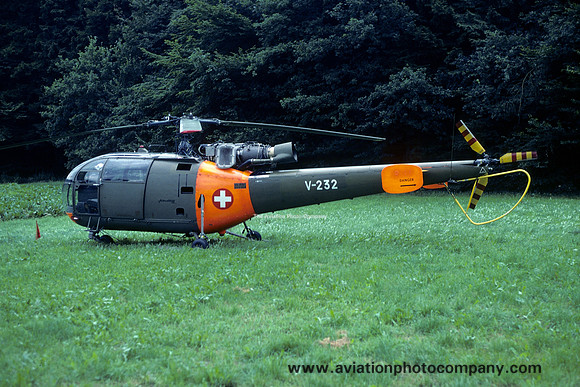 Swiss Air Force Sud Alouette III V-232 (1981)