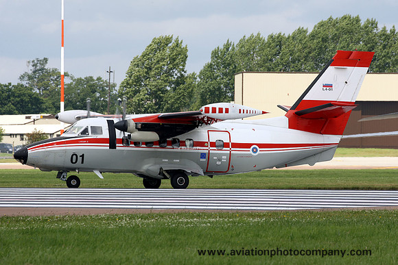 Slovenian Air Force LET L-410UVP-E L4-01 at RIAT Fairford (2007)