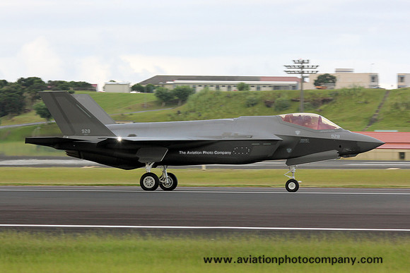 Israeli Air Force Lockheed F-35I Adir 928 at Lajes (2019)