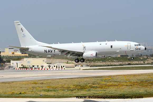 US Navy VP-9 Boeing P-8A Poseidon 169329/PD at Malta Luqa (2019)