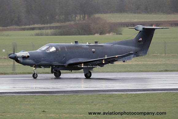 USAF Pilatus U-28A Draco 07-0691 at Prestwick (2019)