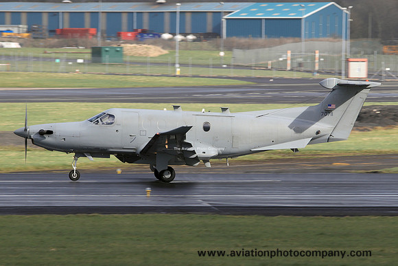 USAF Pilatus U-28A Draco 07-0711 at Prestwick (2019)