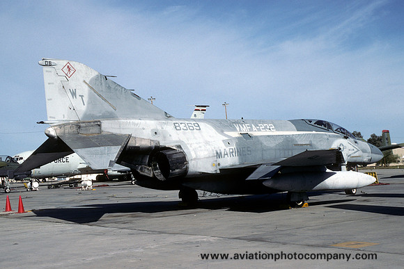 US Marines VMFA-232 McDonnell F-4S Phantom 158369/WT-06 at Davis Monthan (1993)
