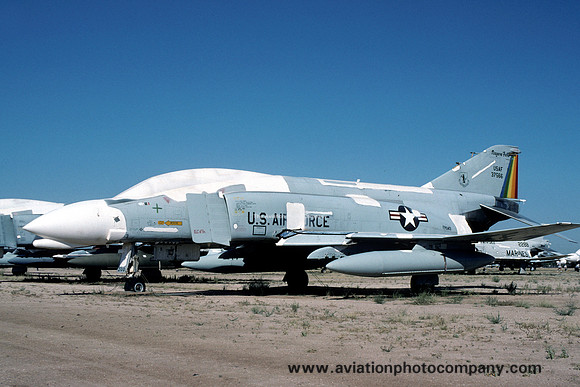USAF New York ANG 136 FIS McDonnell F-4C Phantom 63-7566 at AMARC Davis Monthan (1988)
