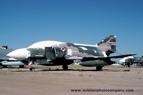 USAF Arkansas ANG 184 TFS McDonnell F-4C Phanton 64-0725 at AMARC Davis Monthan (1988)