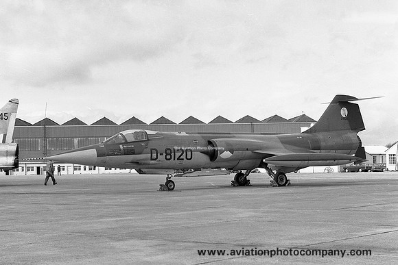 Dutch Air Force 322 Squadron Lockheed F-104G Starfighter D-8120 at RAF Leuchars (1971)