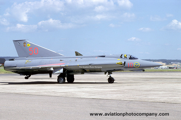 Swedish Air Force F10 SAAB Draken J-35J 35594/50 (1995)
