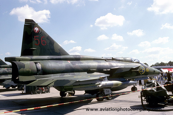 Swedish Air Force F10 SAAB Viggen SF-37 37972/56 (1995)