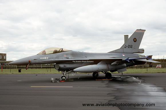 Dutch Air Force 312 Squadron General Dynamics F-16A Fighting Falcon J-212 (1995)