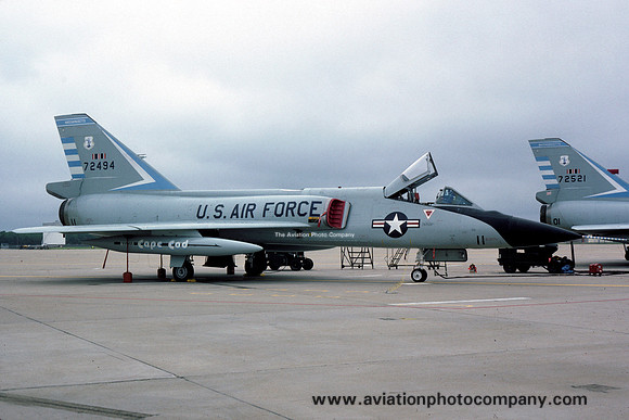 USAF Massachusetts ANG 101 FIS Convair F-106A Delta Dart 57-2494 (1984)