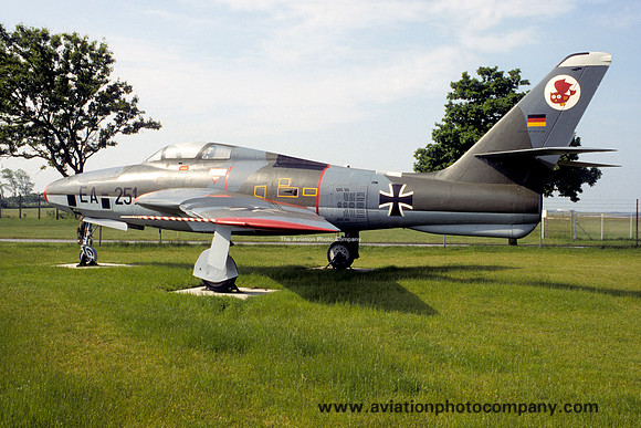 German Air Force AKG51 Republic RF-84F EA+251 displayed at Jagel (1995)