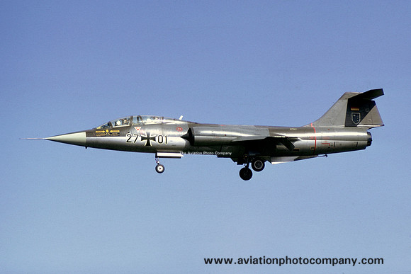 German Air Force WS10 Lockheed TF-104G Starfighter 27+01 (1973)