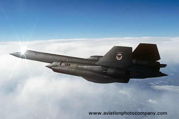 USAF 9 SRW Lockheed SR-71A Blackbird 61-7980 Air to Air (1990)