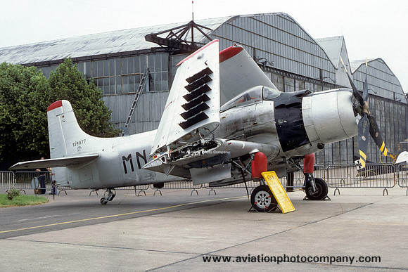 French Air Force Douglas A-1E Skyraider 126877/MN (1977)