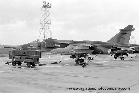 RAF 17 Squadron Sepecat Jaguar GR.1 XX824/A at RAF Lossiemouth (1976)