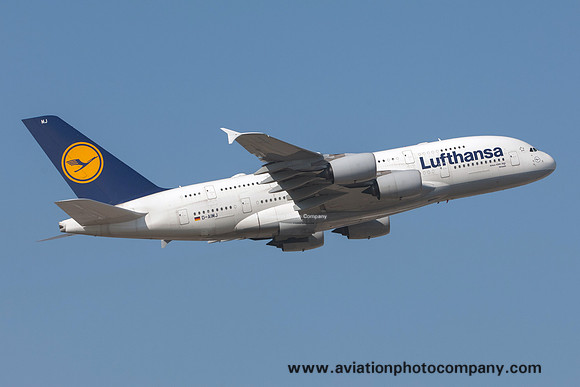 Lufthansa Airbus A380-800 D-AIMJ at Frankfurt IAP (2016)