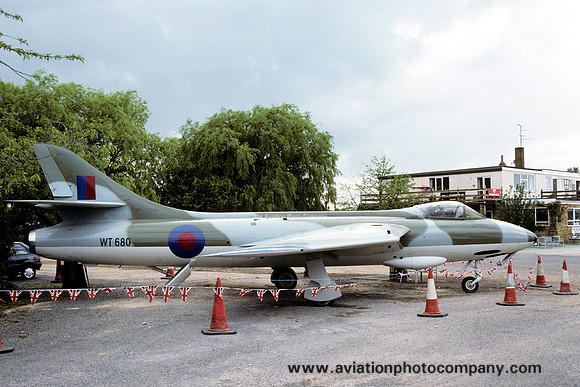 RAF Hawker Hunter F.1 WT680 displayed at Field Hargate (2005)