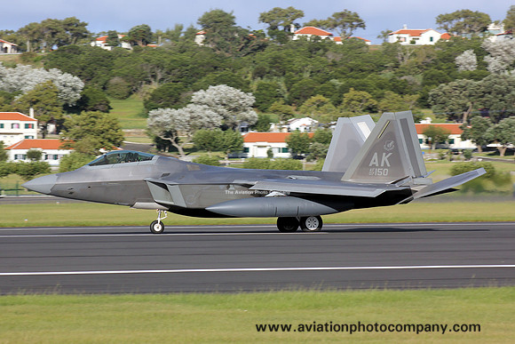 USAF 3 WG Lockheed F-22A 07-4150/AK at Lajes (2013)