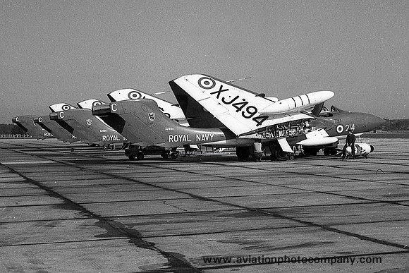 Royal Navy 892 Squadron De Havilland Sea Vixen FAW.1 XJ494/C214 (1965)