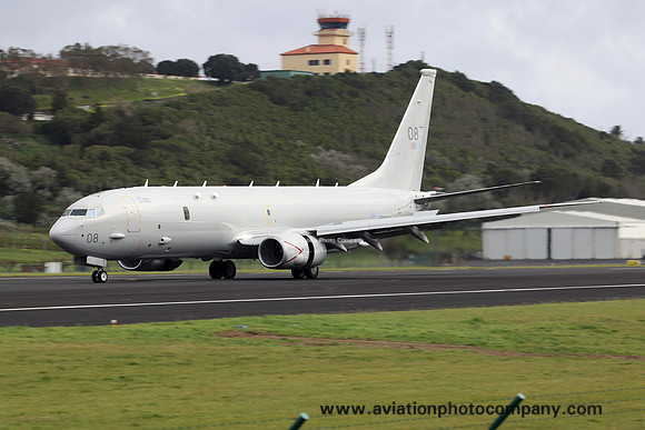RAF Boeing Poseidon MRA.1 ZP808 at Lajes (2024)