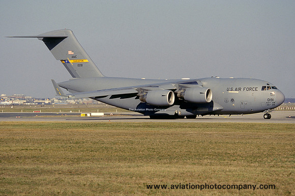 USAF 437/315 AW McDonnell Douglas C-17A Globemaster 01-0191 at Rhein Main (2004)