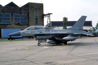Danish Air Force Esk 727 GD F-16B Fighting Falcon ET-208 (1987)