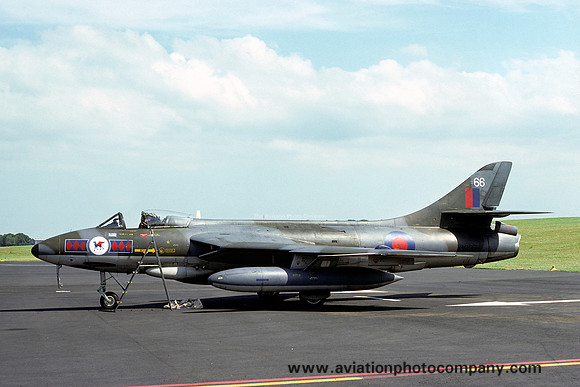 RAF 45 Squadron Hawker Hunter FGA.9 XK137/66 (1975)