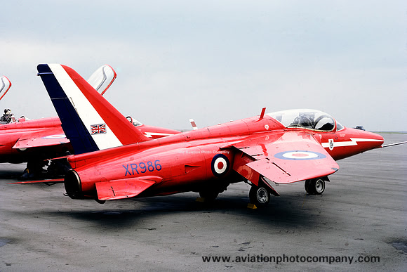 RAF Red Arrows Folland Gnat T.1 XR986 (1968)