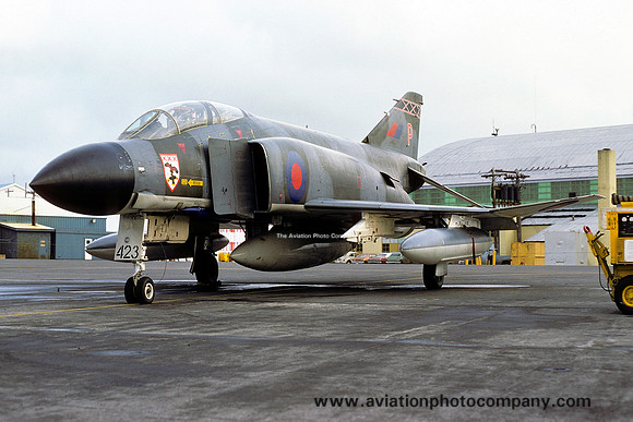 RAF 29 Squadron McDonnell F-4M Phantom FGR.2 XV423/P at Keflavik (1977)