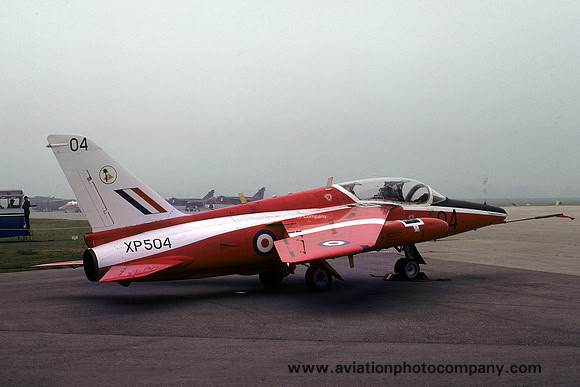 RAF 4 FTS Folland Gnat T.1 XP504/04 (1978)