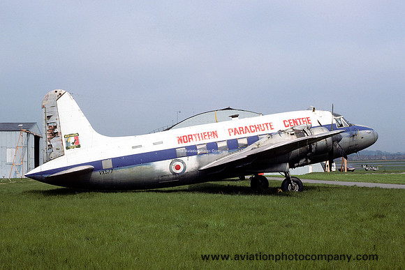 Ex RAF Vickers Valetta C.1 VX577 at the Northern Parachute Centre (1978)