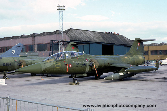 Danish Air Force Esk 723 Lockheed CF-104D Starfighter RT-664 (1981)