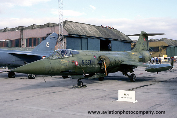 Danish Air Force Esk 723 Canadair CF-104 Starfighter R-887 (1981)