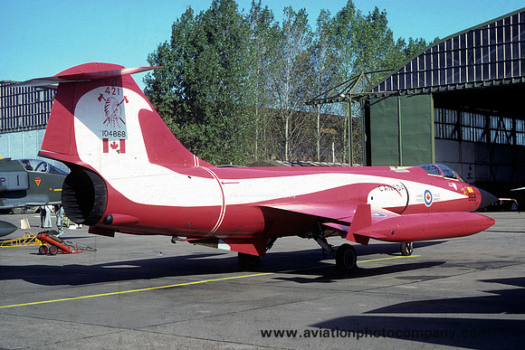 Canadian Air Force 421 Squadron Canadair CF-104 Starfighter 104868 (1981)