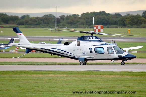East Midlands Helicopters Agusta A.109E Power G-EMHB at Manchester IAP (2007)