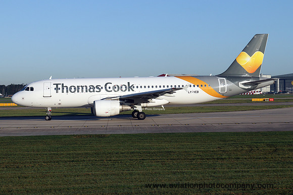 Avion Express/Thomas Cook Airlines Airbus A320-214 LY-VEB at Manchester IAP (2019)