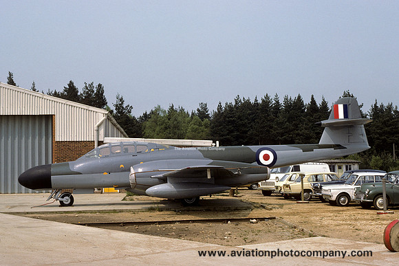 RAF Gloster Meteor NF.11 at Blackbushe (1978)