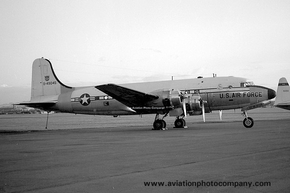 USAF 322 AD Douglas C-54D Liftmaster 44-9045 at Prestwick