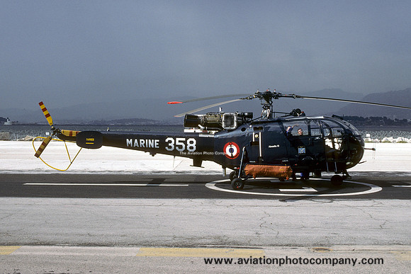 French Navy 23S Sud Alouette III 358 (1995)